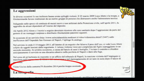 DM LIVE24: 24 NOVEMBRE 2014. LUCA ABETE: PER WIKIPEDIA UCCISO DALLA CAMORRA IL PROSSIMO 8 DICEMBRE – ANTONELLA ELIA: TROPPO TARDI PER UN FIGLIO