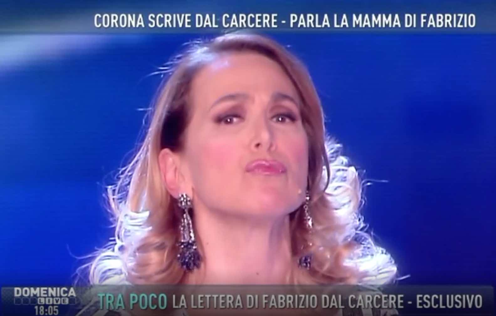 DOMENICA LIVE: CORONA SI PROSTRA ALLA D’URSO CON DUE LETTERE SCRITTE DAL CARCERE