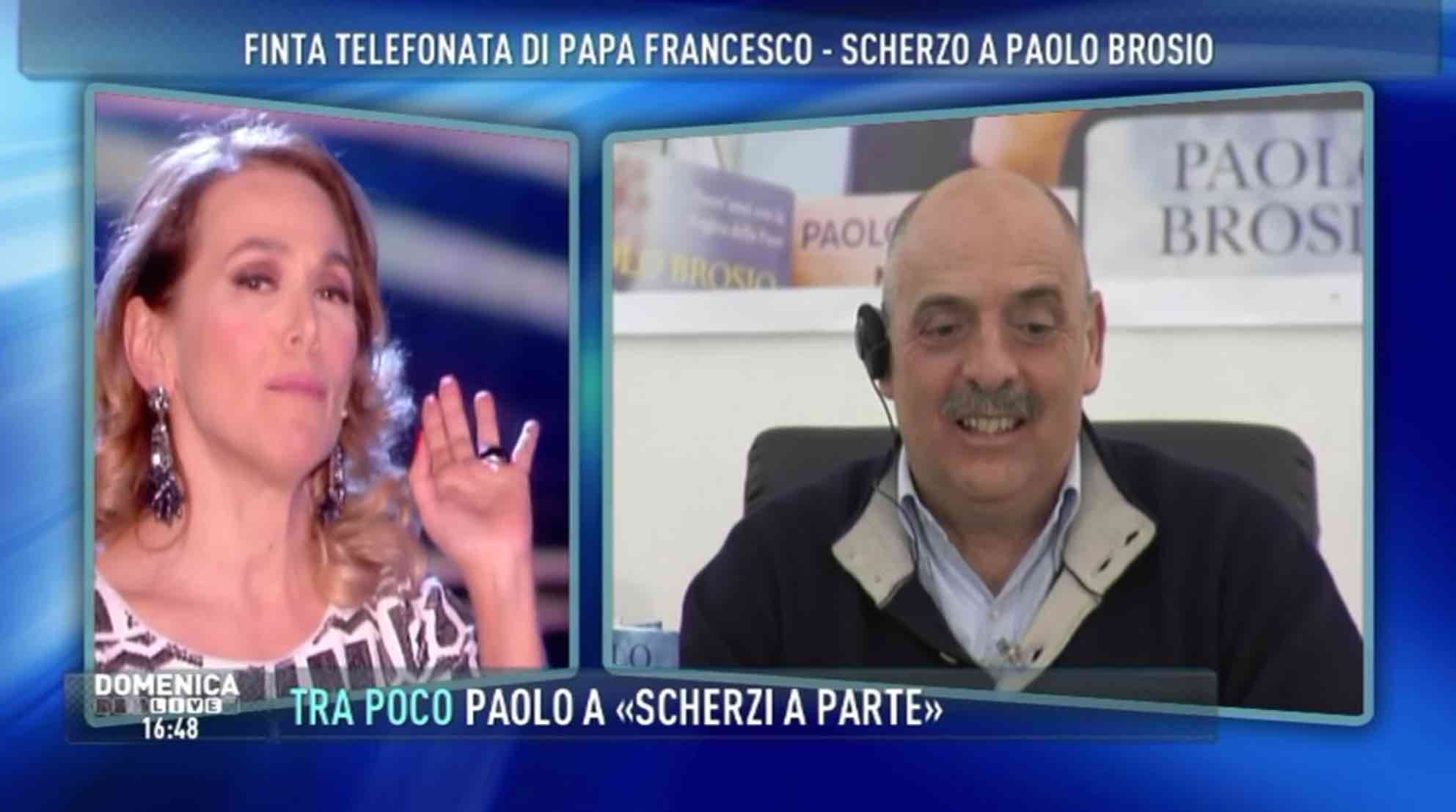 PAOLO BROSIO A DOMENICA LIVE: LIBERATORIA A SCHERZI A PARTE DOPO AVER PARLATO CON BONOLIS. LE IENE APPOGGERANNO UN MIO PROGETTO SU MEDJUGORJE
