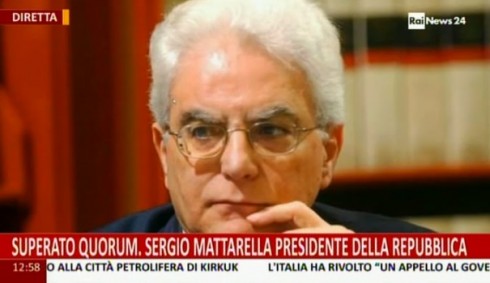 SERGIO MATTARELLA E’ IL NUOVO PRESIDENTE DELLA REPUBBLICA. L’ELEZIONE IN DIRETTA TV