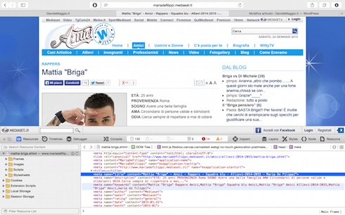 AMICI 2015: MATTIA BRIGA E’ GIA’ AL SERALE NELLA SQUADRA BLU. PER ERRORE?