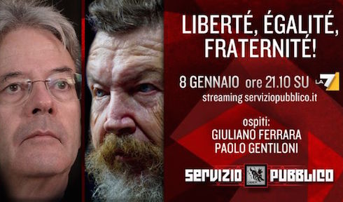 IL TELECOMANDO, LA GUIDA TV DI DM: 8 GENNAIO 2015. IL GIOVEDI E’ DI NUOVO CON TERENCE HILL E MICHELE SANTORO