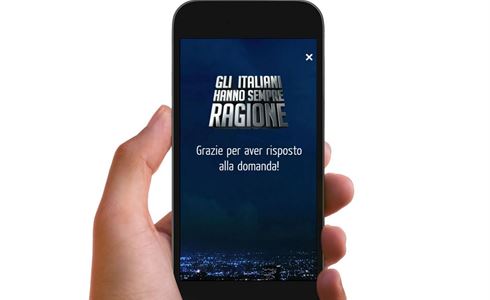GLI ITALIANI HANNO SEMPRE RAGIONE E GIOCANO DA CASA TRAMITE APP NEL NUOVO SHOW DI FRIZZI PER RAI 1