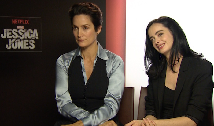INTERVISTA VIDEO A KRYSTEN RITTER E CARRIE-ANNE MOSS (JESSICA JONES)