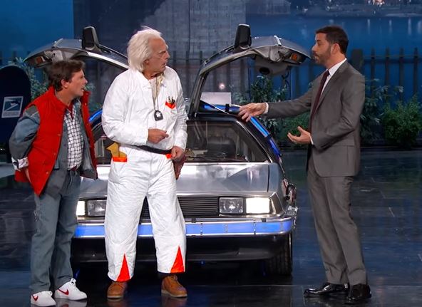 RITORNO AL FUTURO: DOC BROWN E MARTY MCFLY AL JIMMY KIMMEL LIVE (VIDEO)