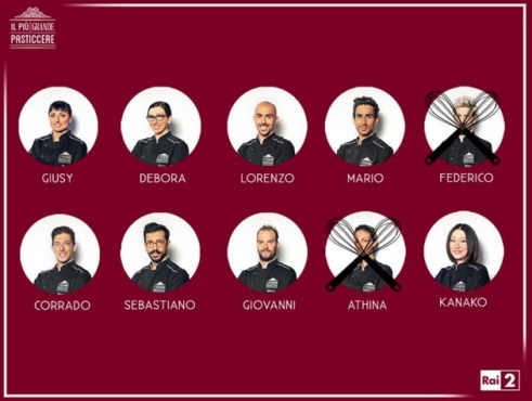 IL PIU’ GRANDE PASTICCERE 2015, SECONDA PUNTATA: ELIMINATI  ATHINA E FEDERICO
