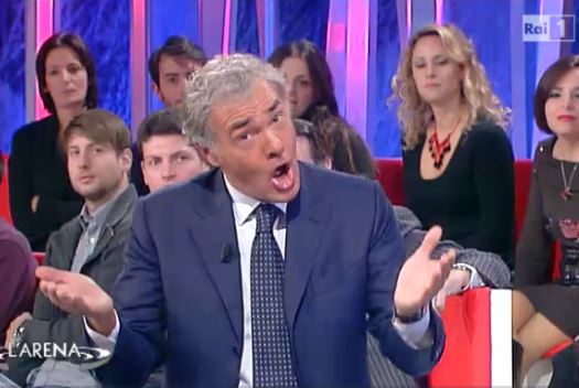 GILETTI SI INFURIA A L’ARENA, LITE A DOMENICA LIVE: IL POMERIGGIO IN TV FINISCE IN RISSA