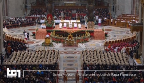 Santa messa di Natale ascolti tv vigilia di Natale