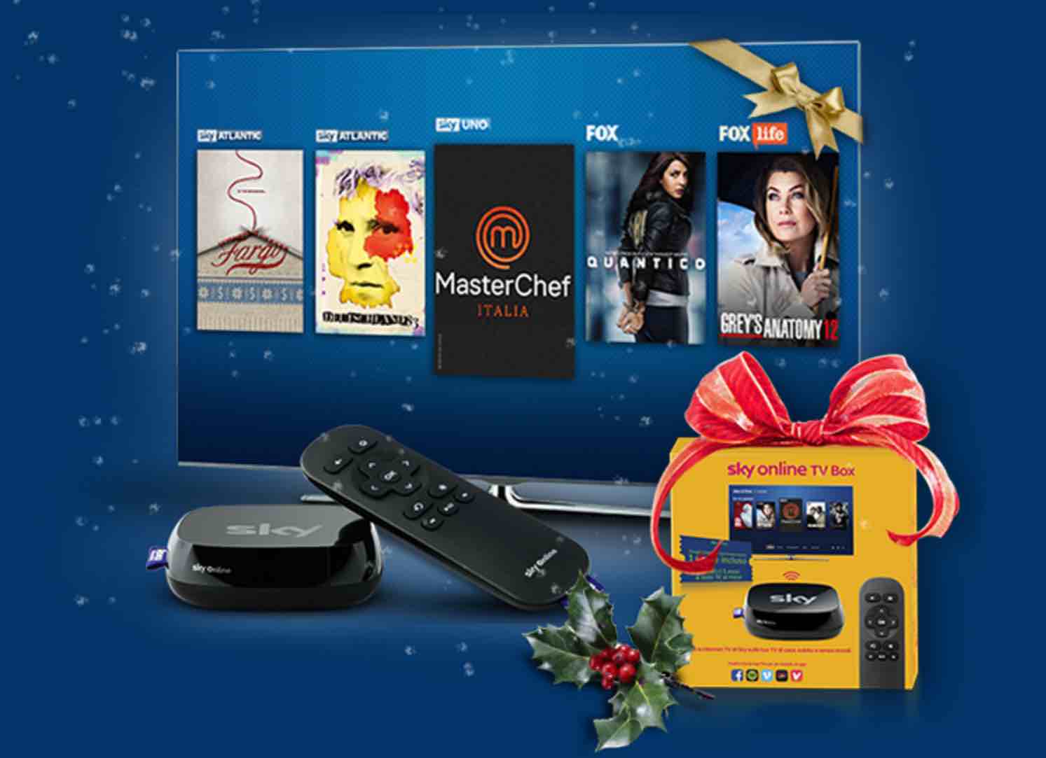 SKY ONLINE TV BOX XMAS CONTEST: LEGGI DAVIDEMAGGIO.IT E… VINCI!