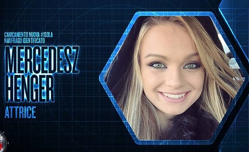 ISOLA DEI FAMOSI 2016: MERCEDESZ HENGER CONCORRENTE