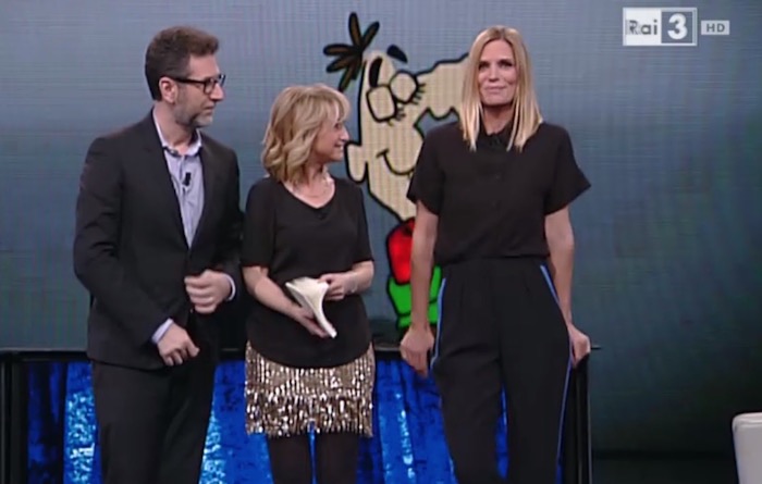 CHE TEMPO CHE FA: FAZIO SCHERZA CON BELEN. FILIPPA LAGERBACK LO AMMUTOLISCE CON UNA BATTUTA