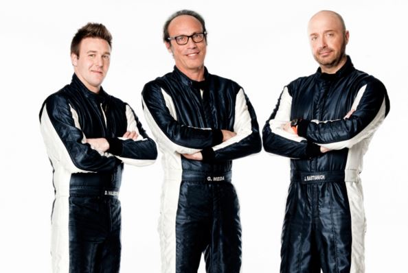 TOP GEAR ITALIA: MEDA, BASTIANICH E VALSECCHI SCENDONO IN PISTA SU SKYUNO