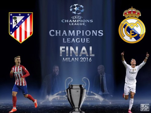 CHAMPIONS LEAGUE 2016: LA FINALE REAL-ATLETICO IN DIRETTA SU PREMIUM (ANCHE IN 4K) E IN CHIARO SU CANALE 5
