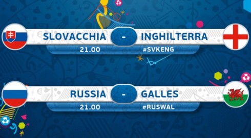 EURO 2016: LE PARTITE DI OGGI, 20 GIUGNO. VESPA CON I BALLOTTAGGI RELEGA L’INGHILTERRA SU RAI 2