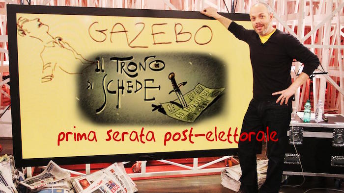 GAZEBO APPRODA IN PRIMA SERATA CON LO SPECIALE ELEZIONI “IL TRONO DI SCHEDE”. OSPITE ROBERTO SAVIANO