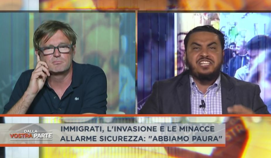 DALLA VOSTRA PARTE, FILIPPO FACCI CRITICA L’ISLAM. L’IMAM SBOTTA: “DEVI ESSERE RIEDUCATO!”