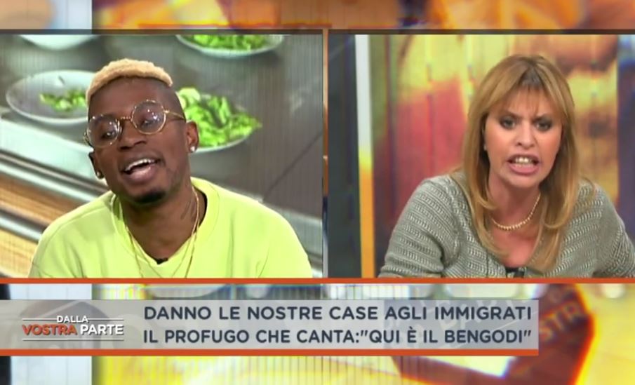 DALLA VOSTRA PARTE – ALESSANDRA MUSSOLINI VS BELLO FIGO GU: “UNO CHE FA COSI E’ DA PRENDERE A CALCI” (VIDEO)