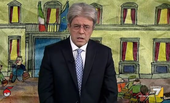 DIMARTEDÌ – MAURIZIO CROZZA IMITA PAOLO GENTILONI E SALUTA FLORIS: “CIAO GIOVA, NON SO NEMMENO SE CI RIVEDIAMO”