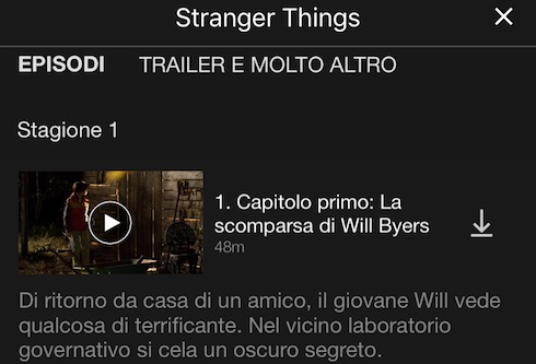 NETFLIX INTRODUCE LA FUNZIONE DOWNLOAD