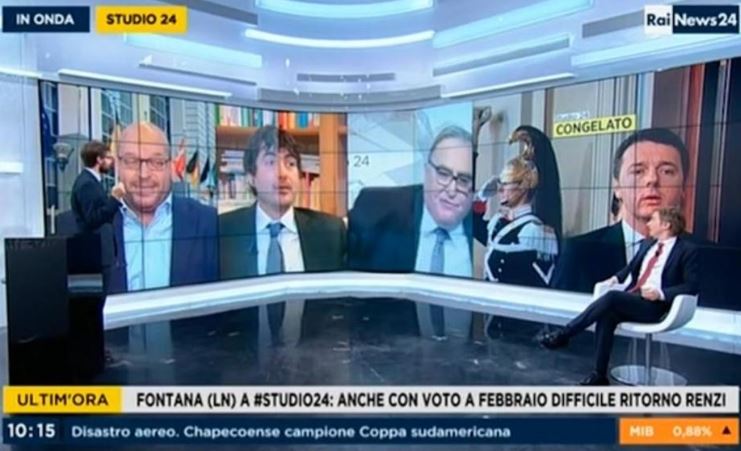 RAINEWS24, SAPELLI CADE DALLA SEDIA IN DIRETTA: “L’HO ROTTA, SONO TROPPO GROSSO” (VIDEO)
