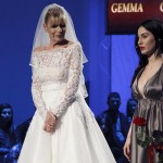 uomini e donne gemma in abito da sposa