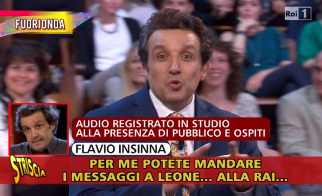 Striscia la Notizia, nuovo fuori onda di Insinna: «Mi avete rotto er ca**o. Mandate pure i messaggi alla Rai per dire che sono cattivo!»
