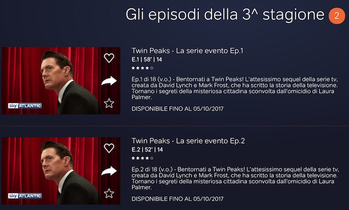 Twin Peaks 3 già visibile in streaming. Epic Fail di Sky