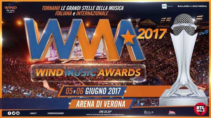 Wind Music Awards 2017: ecco tutti i cantanti premiati e gli ospiti delle due serate