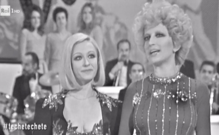 ascolti tv techetechetè mina carrà Raffaella Carrà e Mina