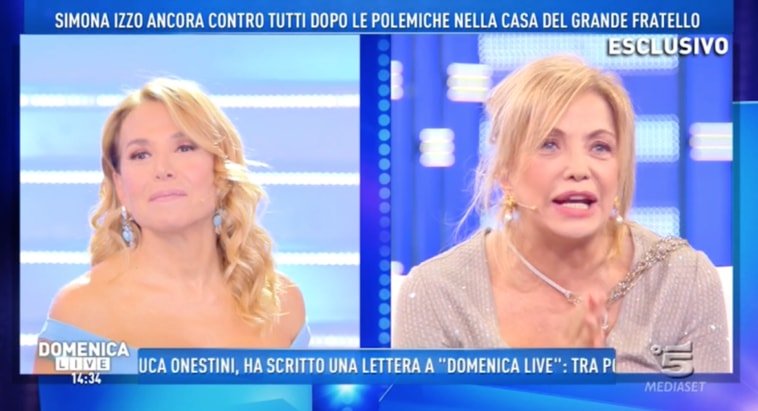 Domenica Live, Simona Izzo: «Al Grande Fratello Vip ci sono ‘cripto-gay’. Secondo me, Jeremias Rodriguez è fluido»