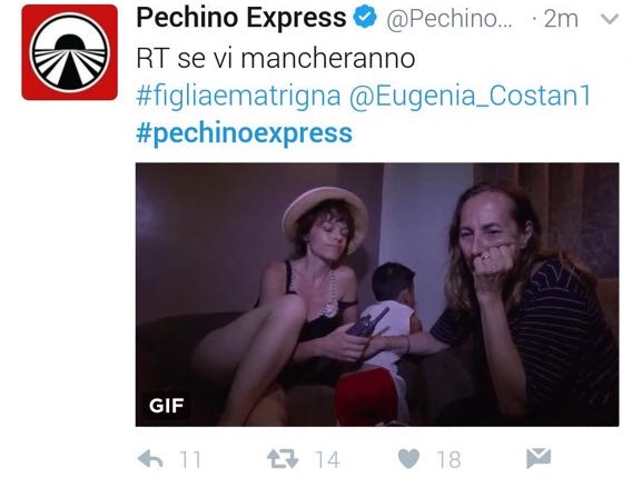 Pechino Express 2017 - Tweet spoiler