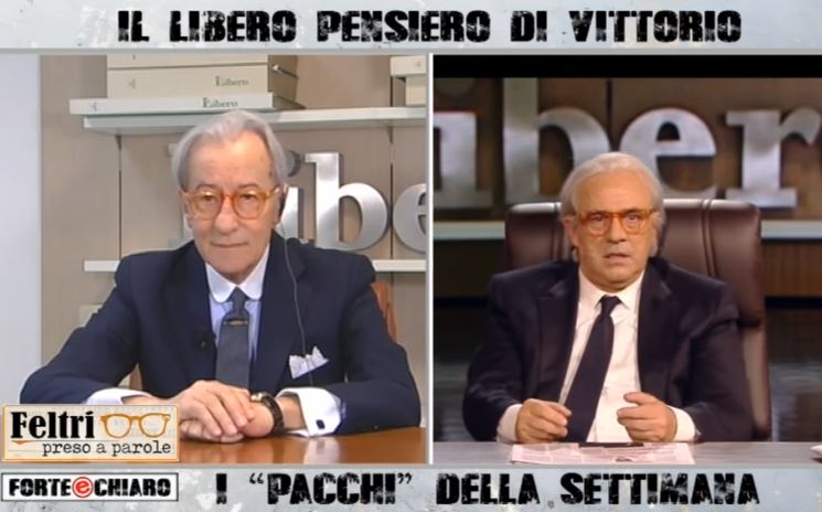 Vittorio Feltri: «L’imitazione di Crozza? Me ne sbatto il caz*o!»