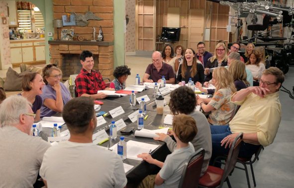 Pappa e Ciccia: il cast si riunisce per la lettura del copione. In onda nel 2018 su Abc