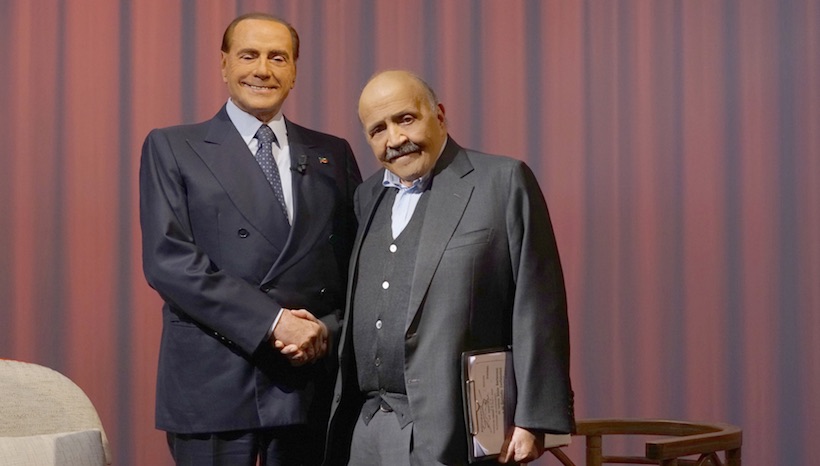 Silvio Berlusconi e Maurizio Costanzo ascolti tv ascolti tv l'intervista