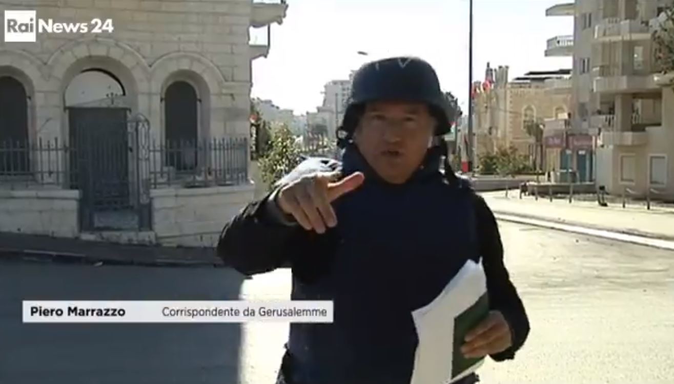 RaiNews24, Piero Marrazzo colpito da una sassaiola in diretta – Video