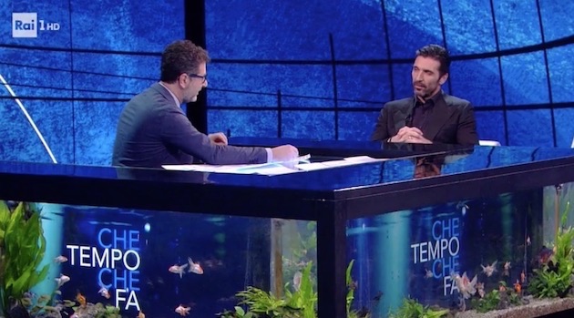 Che Tempo Che Fa - ascolti 28 gennaio 2018 Fabio Fazio e Gianluigi Buffon