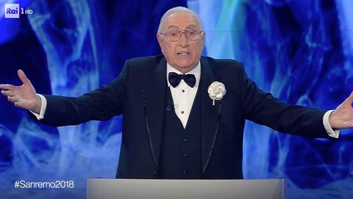 Sanremo 2018, Pippo Baudo: «Arrivedorci all’anno prossimo!»