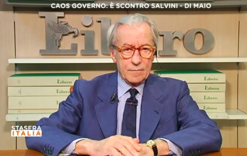 Stasera Italia, Vittorio Feltri stanga Mattarella: «Politicamente non ha capito un caz*o!»