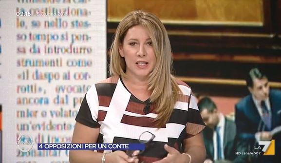 Omnibus, Gaia Tortora graffia su M5S e Lega: «Vengano nel talk o ne facciamo a meno» – Video