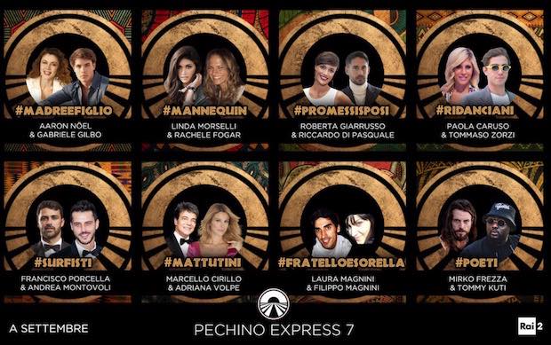 Pechino Express 2018: il cast ufficiale