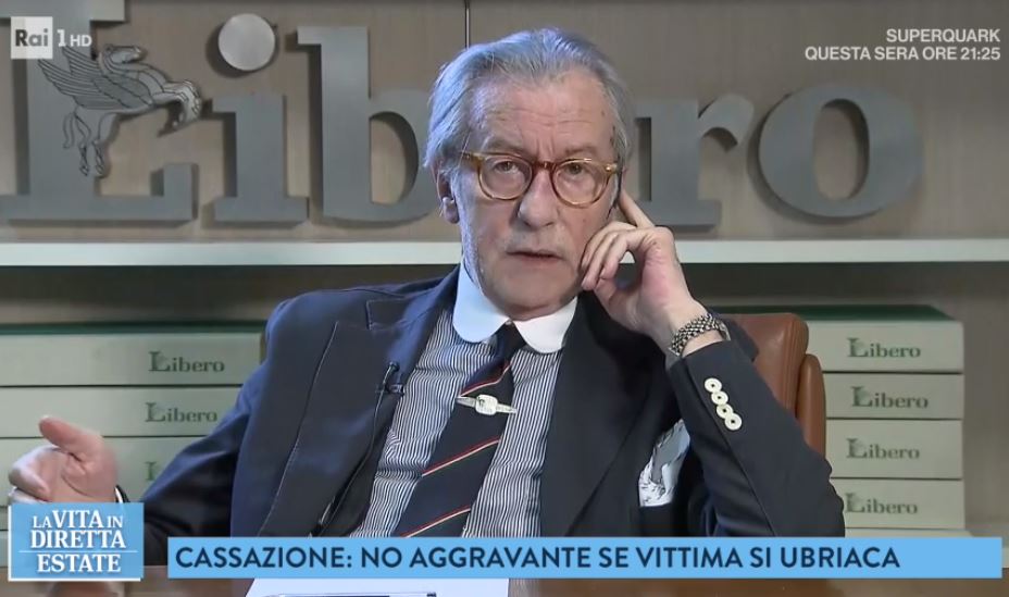 La Vita in Diretta Estate: Vittorio Feltri perde le staffe, volano insulti
