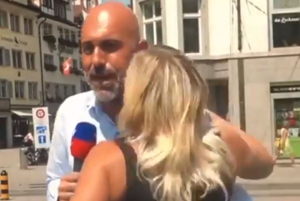 SkySport 24: bacio in diretta all’inviato Modugno. «E’ stato un attimo di follia» – Video