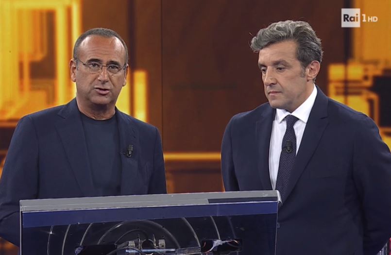 L’Eredità riparte nel ricordo di Frizzi. Insinna algido al debutto