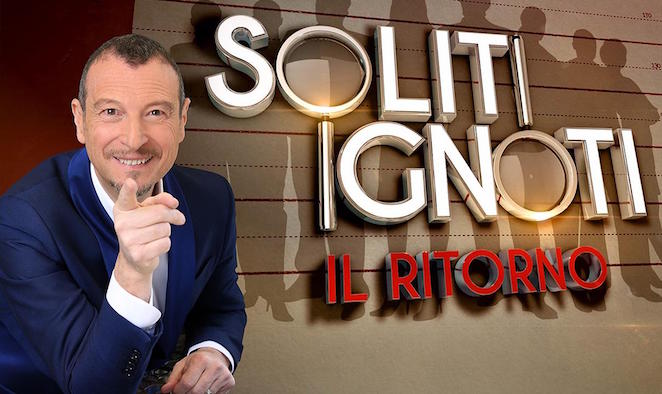 I soliti Ignoti: Amadeus riparte con la Lotteria Italia e uno speciale binocolo