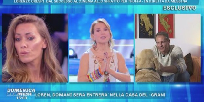 Domenica Live, Lorenzo Crespi mostra i messaggi degli autori: «Sei stato spettacolare, hai asfaltato la Cascella. E’ una testa di caz*o, è risaputo che è pazza»