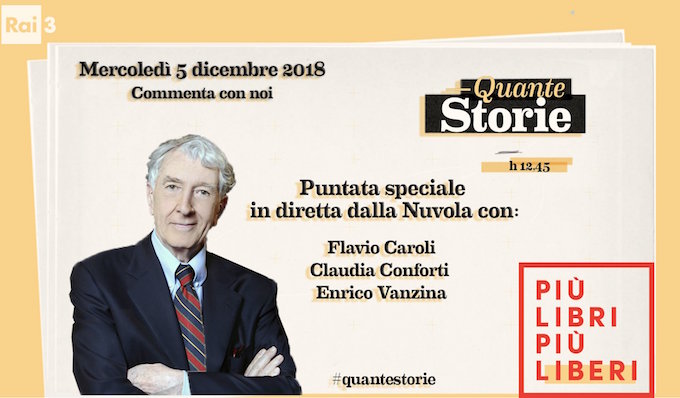 Quante Storie: Augias inaugura la fiera del libro di Roma con una puntata speciale sulla Capitale