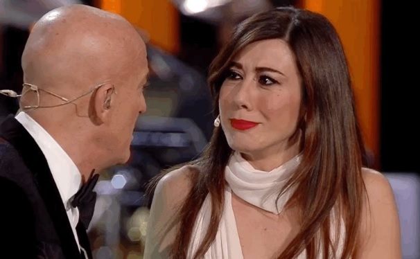Claudio Bisio e Virginia Raffaele - da Twitter SanremoRai