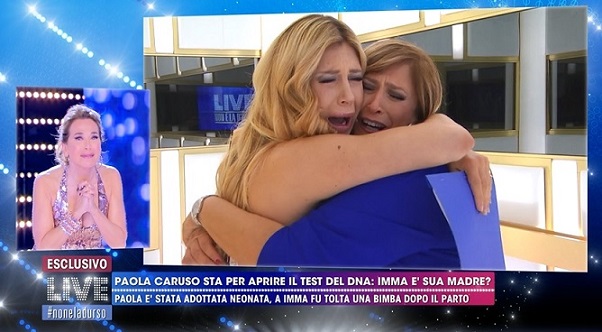 Live – Non è la D’Urso, il DNA conferma: Paola Caruso è figlia della signora Imma  – Video