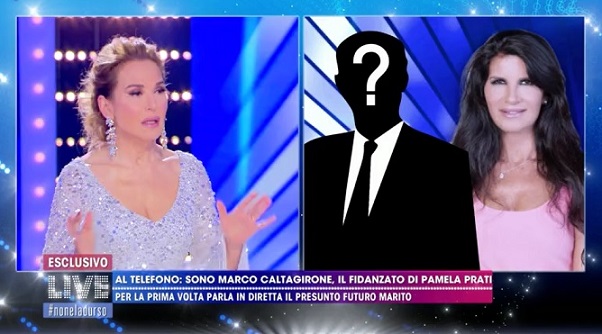 Barbara D'Urso al telefono con Caltagirone - Live