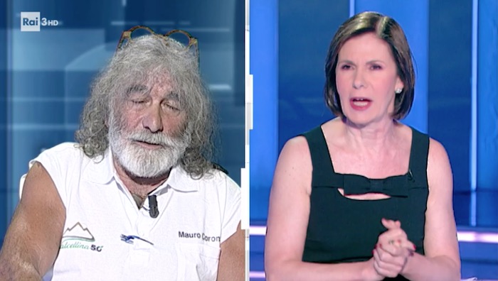 Mauro Corona torna a Cartabianca: «Sono stato un po’ maleducato e arrogante. Questi incidenti mi hanno migliorato» – Video